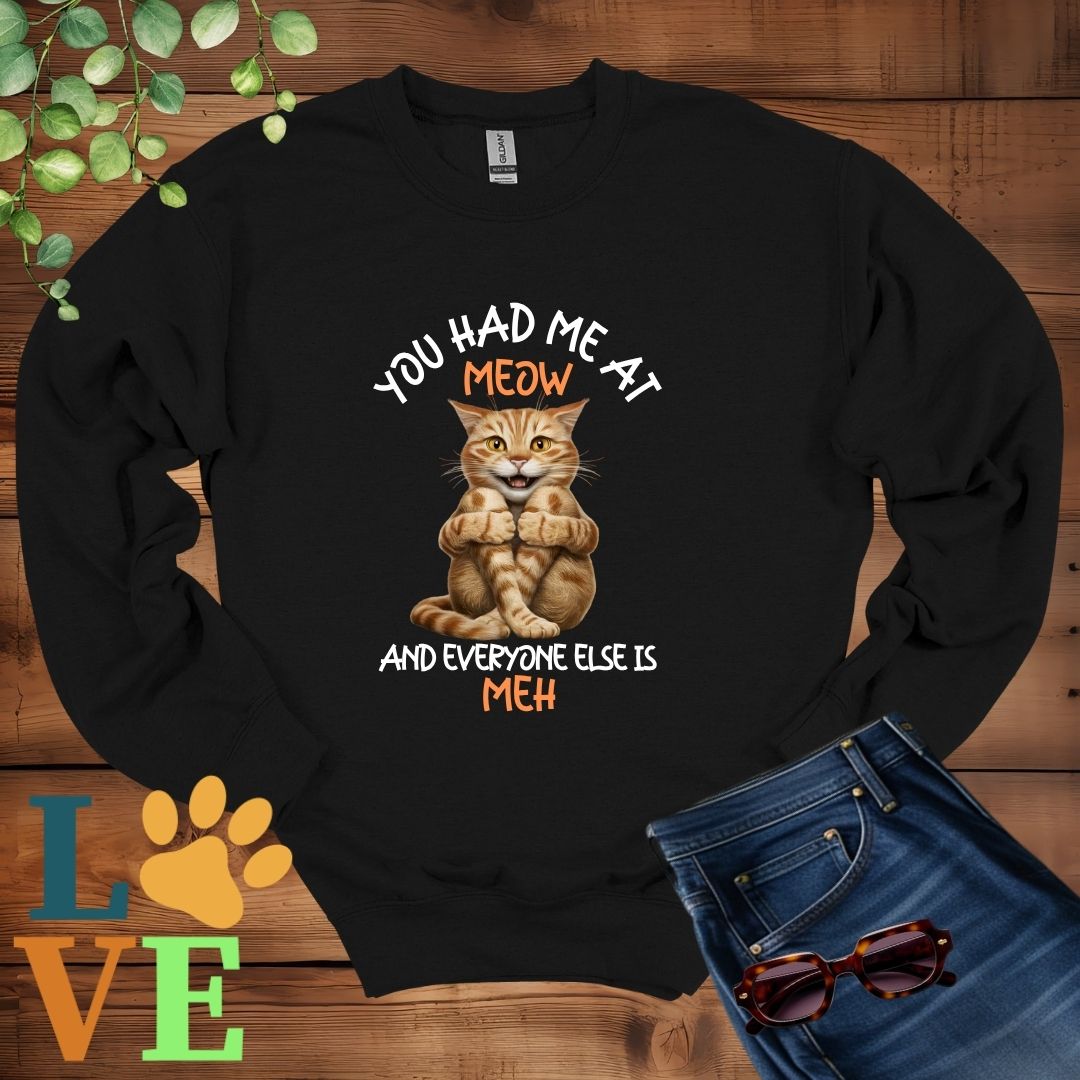 Ginger Cat Meow Sweatshirt