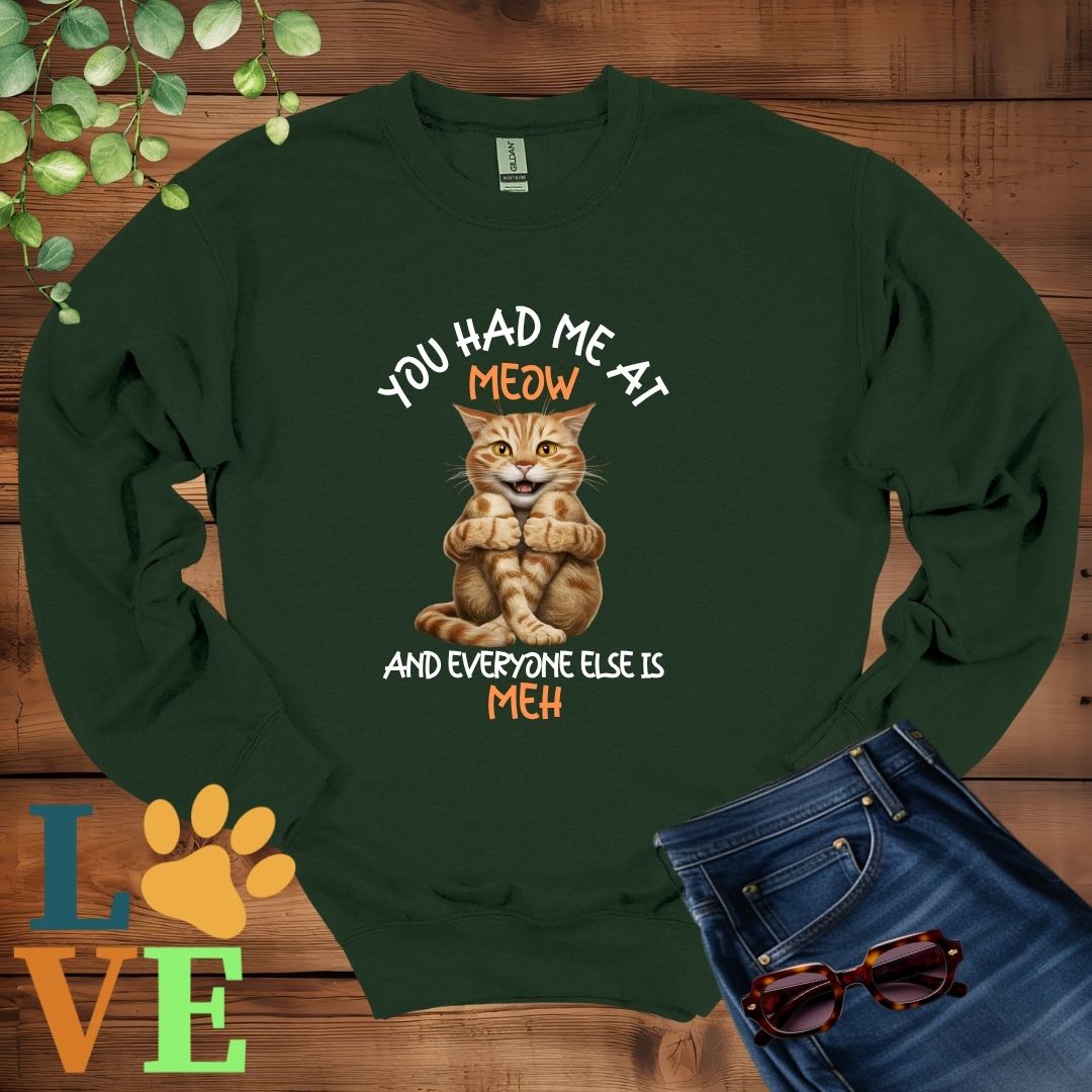 Ginger Cat Meow Sweatshirt