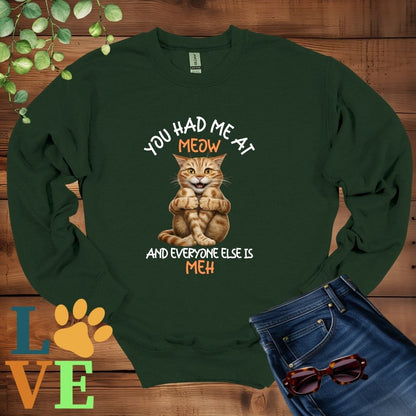 Ginger Cat Meow Sweatshirt
