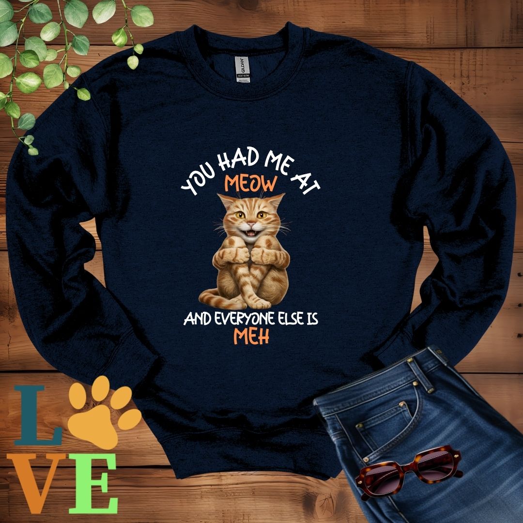 Ginger Cat Meow Sweatshirt