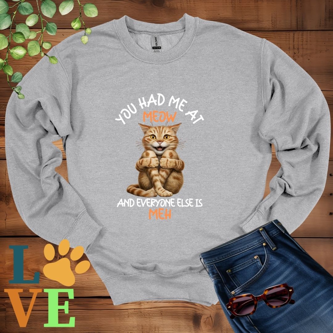 Ginger Cat Meow Sweatshirt