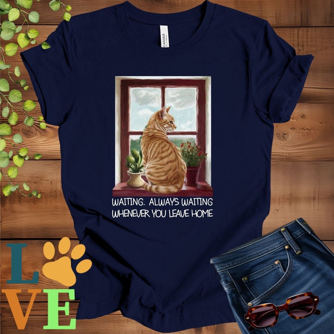 Ginger Cat Waiting Tee