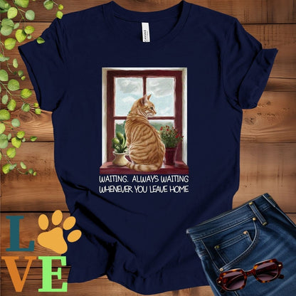 Ginger Cat Waiting Tee