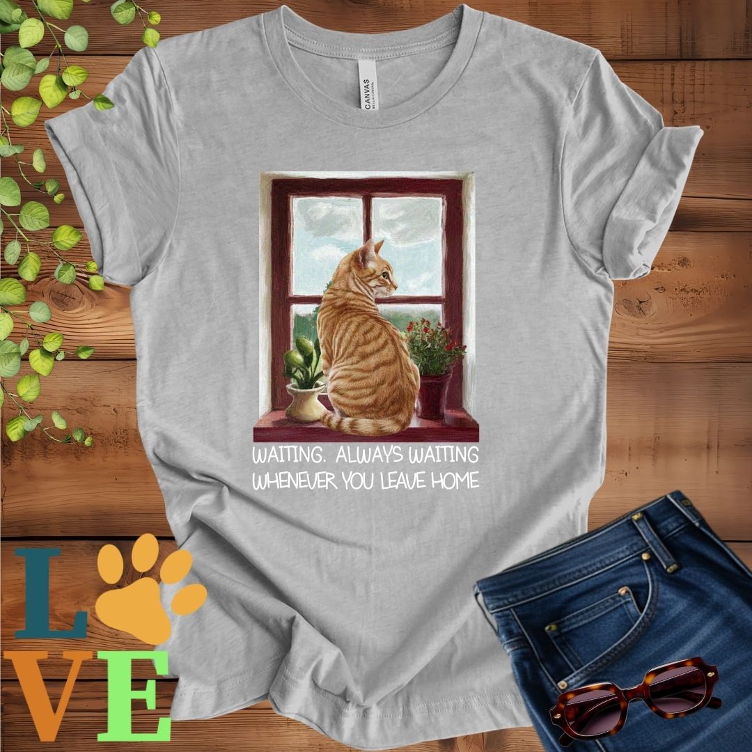 Ginger Cat Waiting Tee