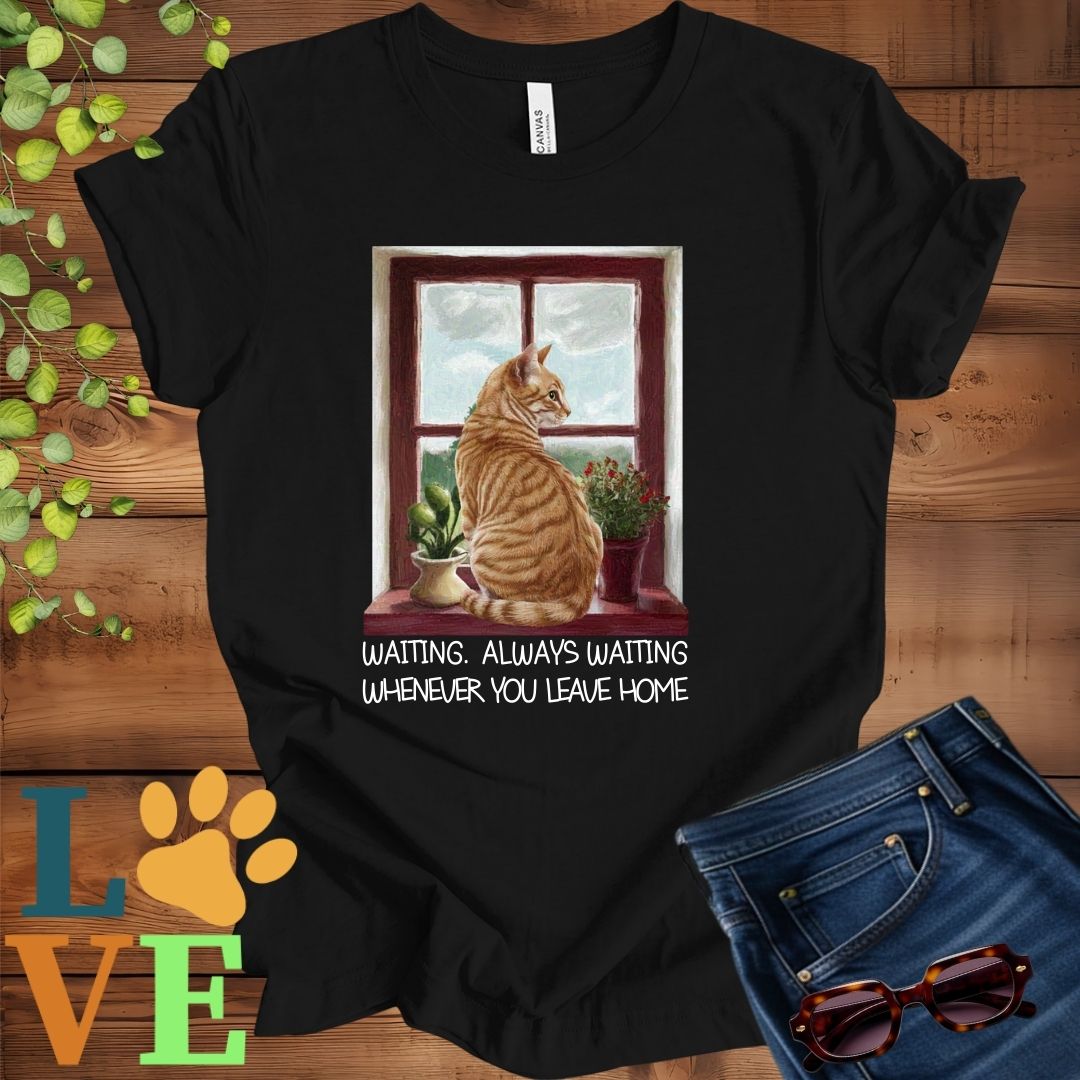 Ginger Cat Waiting Tee