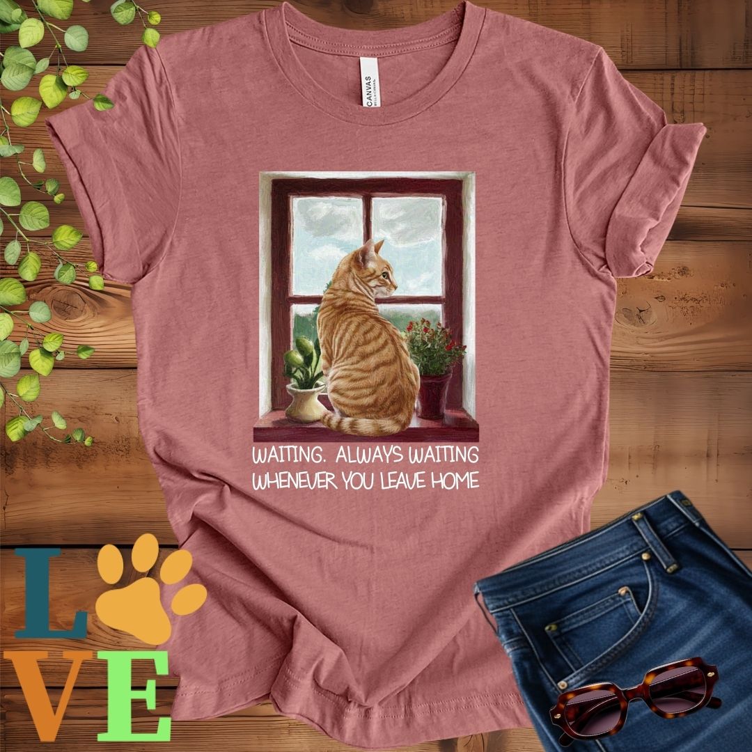 Ginger Cat Waiting Tee