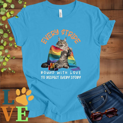 Maine Coon LGBTQ+ Flag Tee