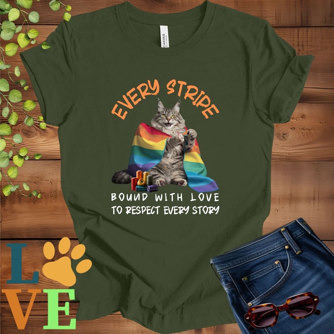 Maine Coon LGBTQ+ Flag Tee
