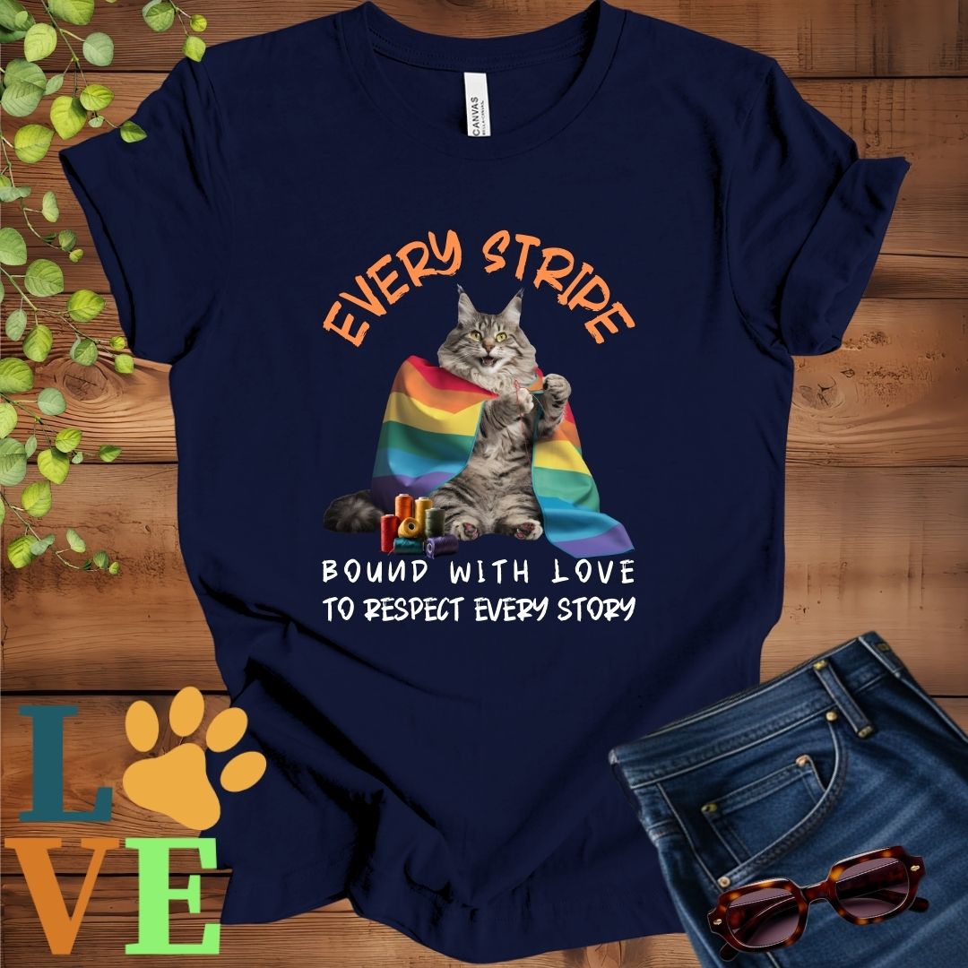 Maine Coon LGBTQ+ Flag Tee
