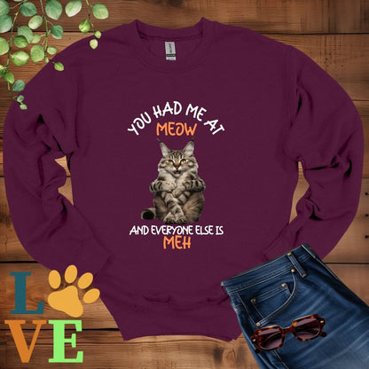 Maine Coon Meow Sweatshirt