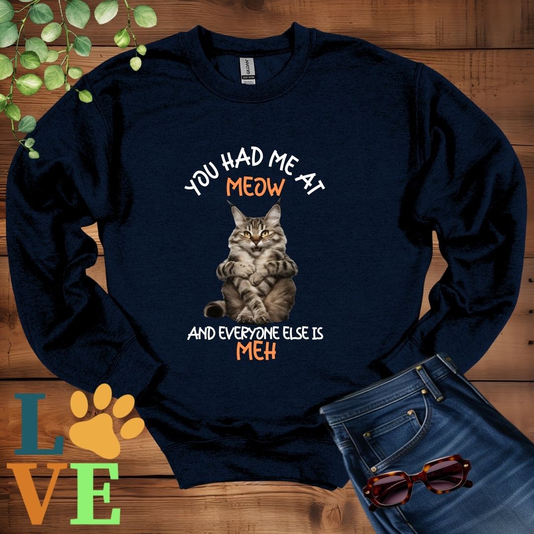 Maine Coon Meow Sweatshirt