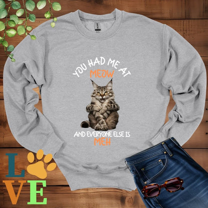 Maine Coon Meow Sweatshirt