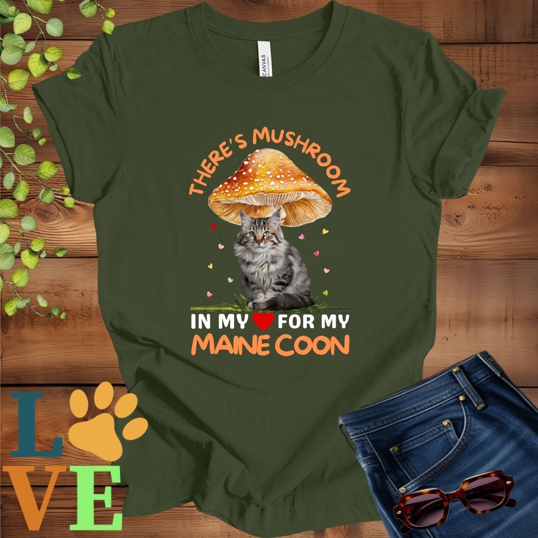 Maine Coon Mushroom Tee