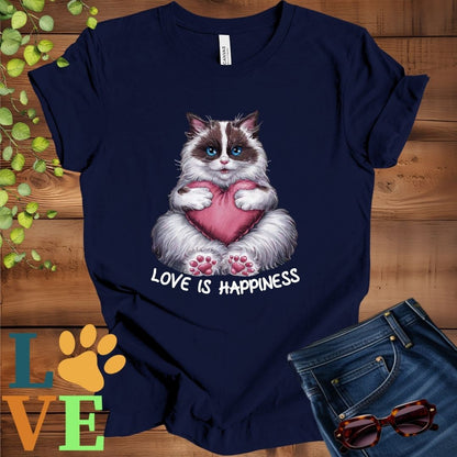 Ragdoll Love Is Happiness Tee