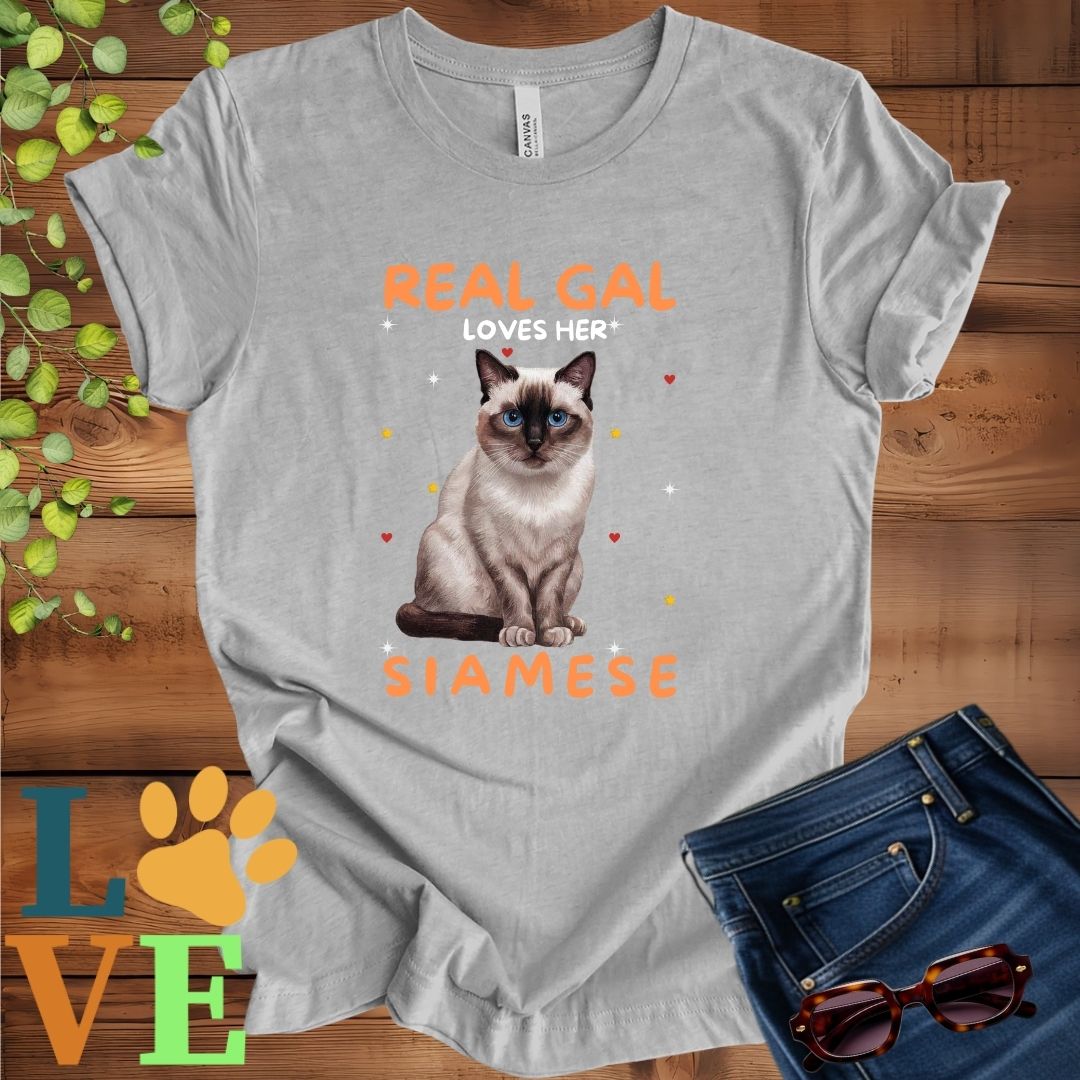 Real Gal Loves Her Siamese Tee