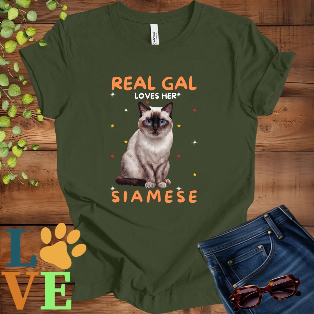 Real Gal Loves Her Siamese Tee