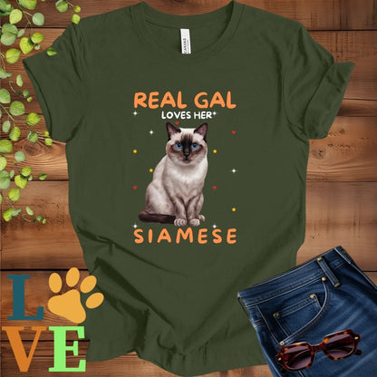 Real Gal Loves Her Siamese Tee