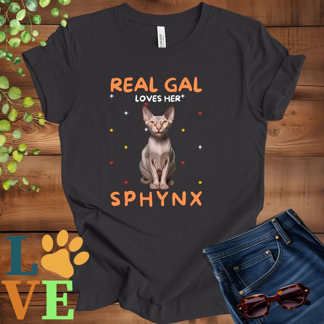 Real Gal Loves Her Sphynx Tee