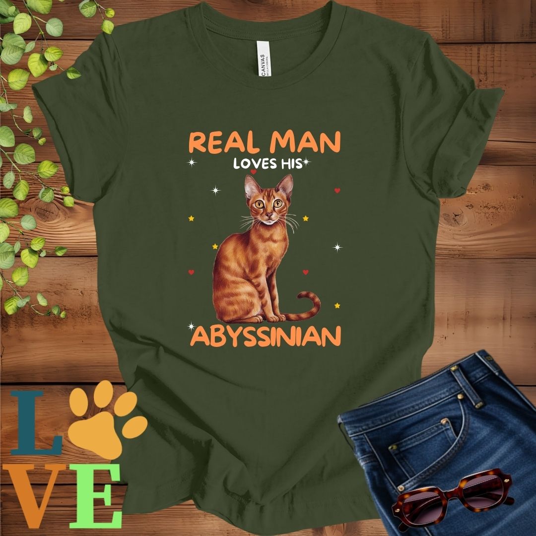 Real Man Loves His Abyssinian Tee