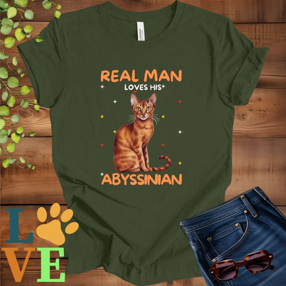 Real Man Loves His Abyssinian Tee