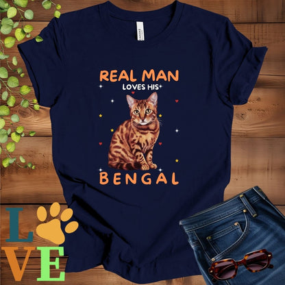 Real Man Loves His Bengal Tee