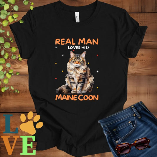 Real Man Loves His Maine Coon Tee