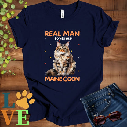 Real Man Loves His Maine Coon Tee