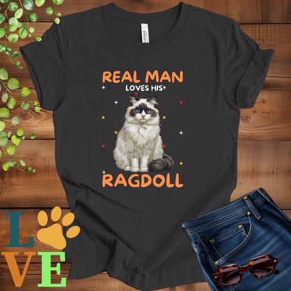 Real Man Loves His Ragdoll Tee