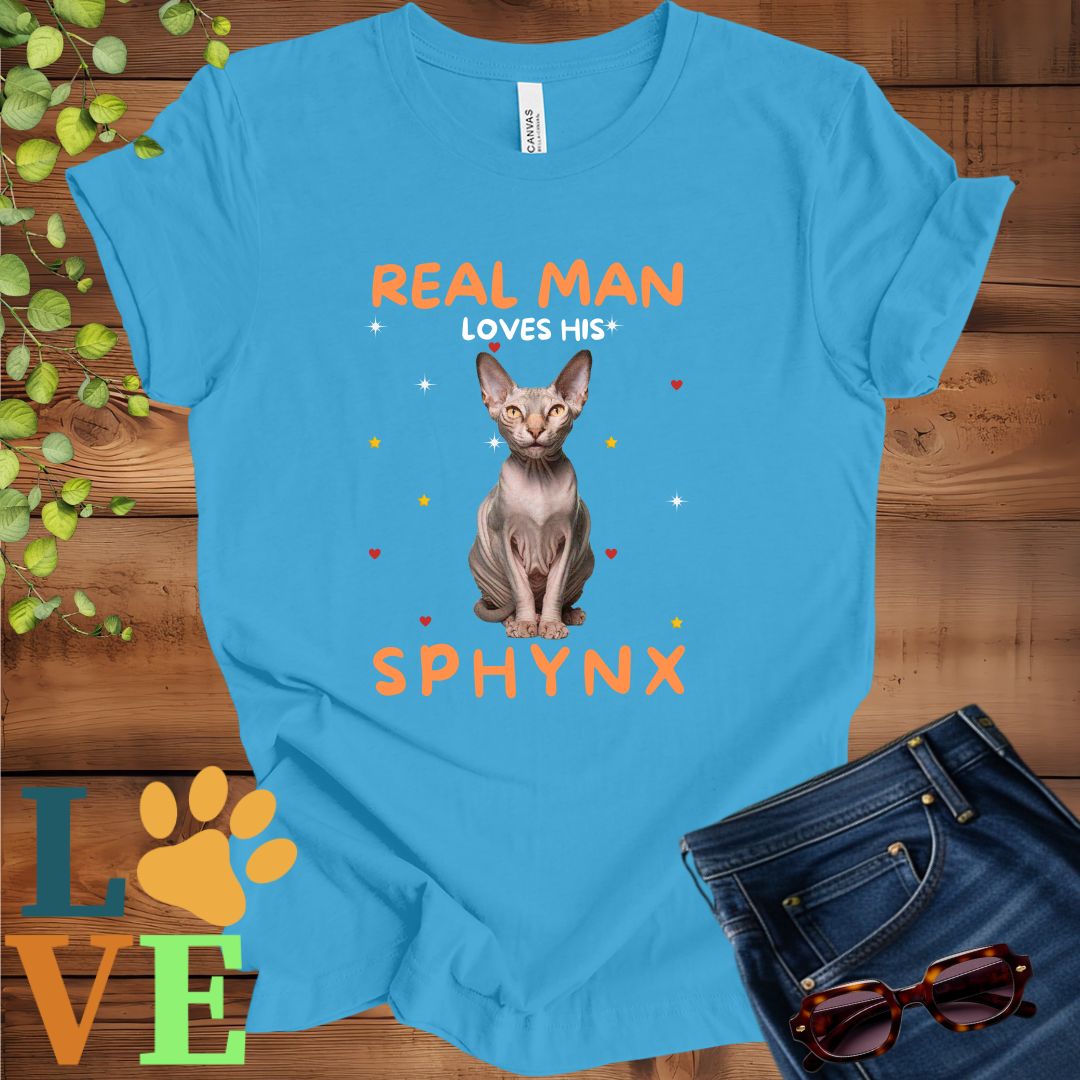 Real Man Loves His Sphynx Tee