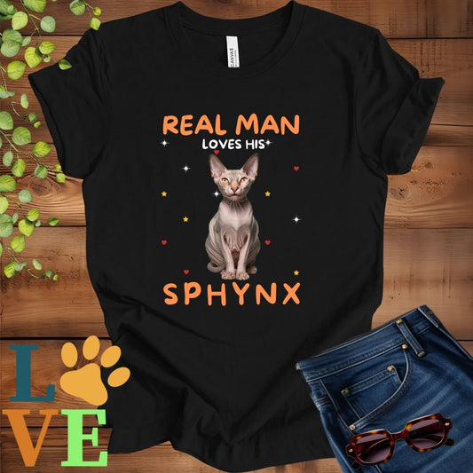 Real Man Loves His Sphynx Tee