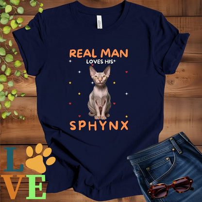 Real Man Loves His Sphynx Tee
