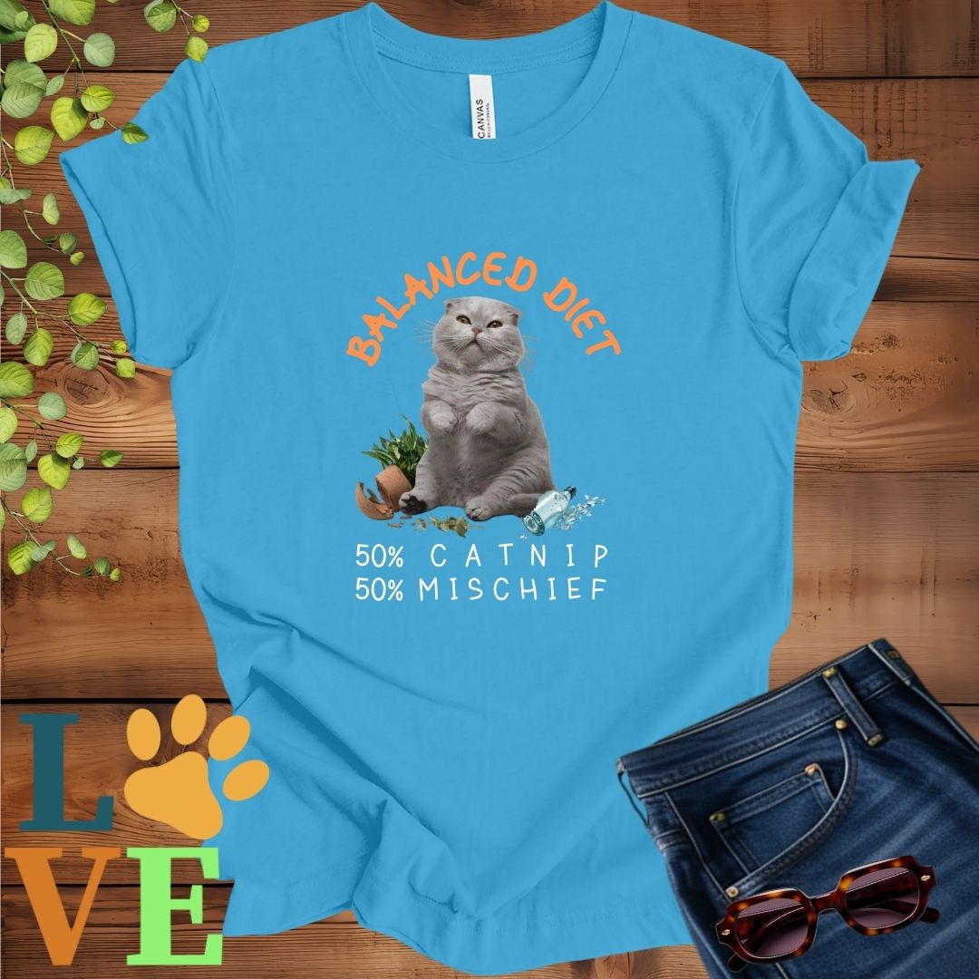 Scottish Fold Balanced Diet Tee