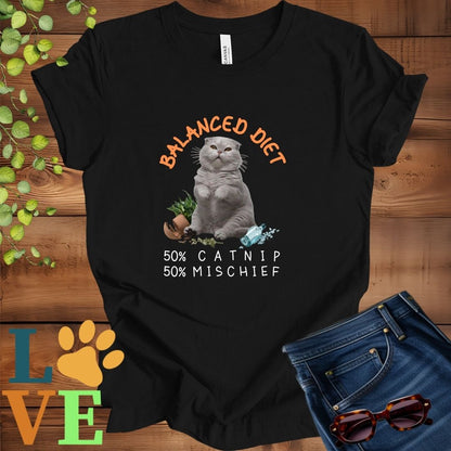 Scottish Fold Balanced Diet Tee