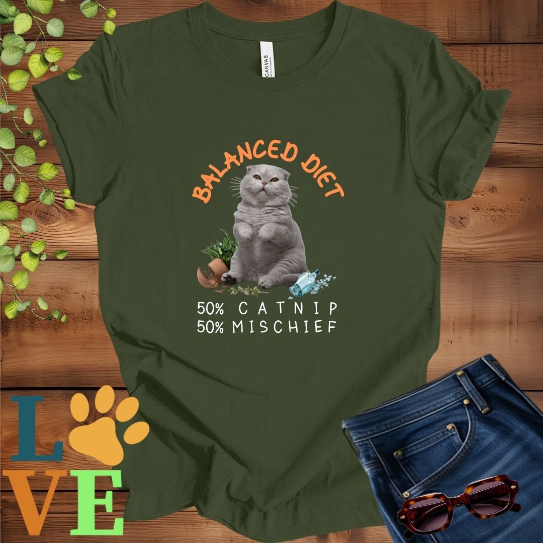 Scottish Fold Balanced Diet Tee