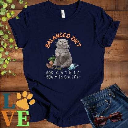 Scottish Fold Balanced Diet Tee