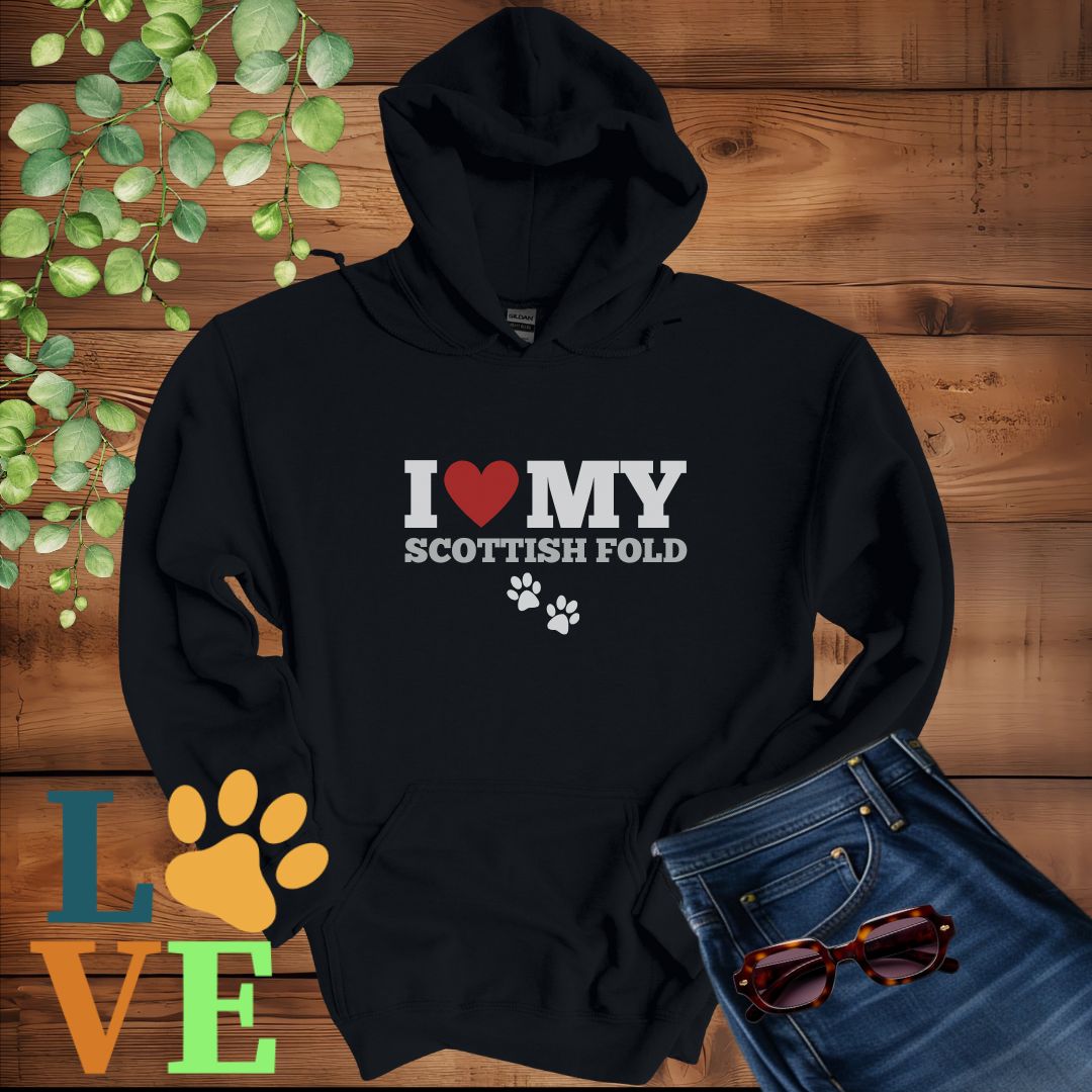 Scottish Fold Love Hoodie