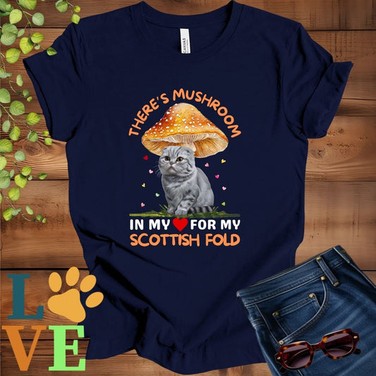 Scottish Fold Mushroom Tee
