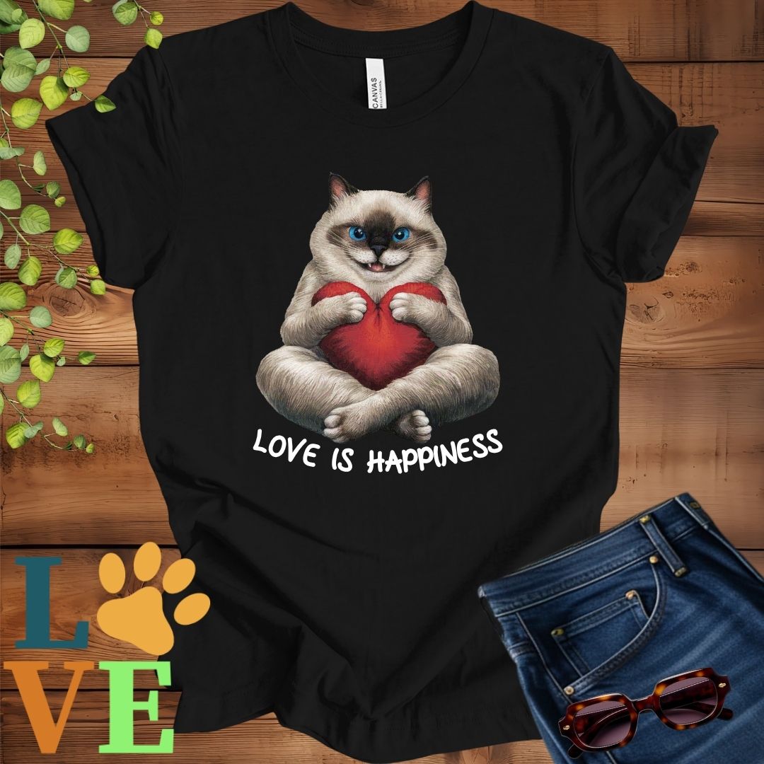 Siamese Love Is Happiness Tee