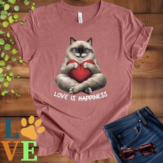 Siamese Love Is Happiness Tee