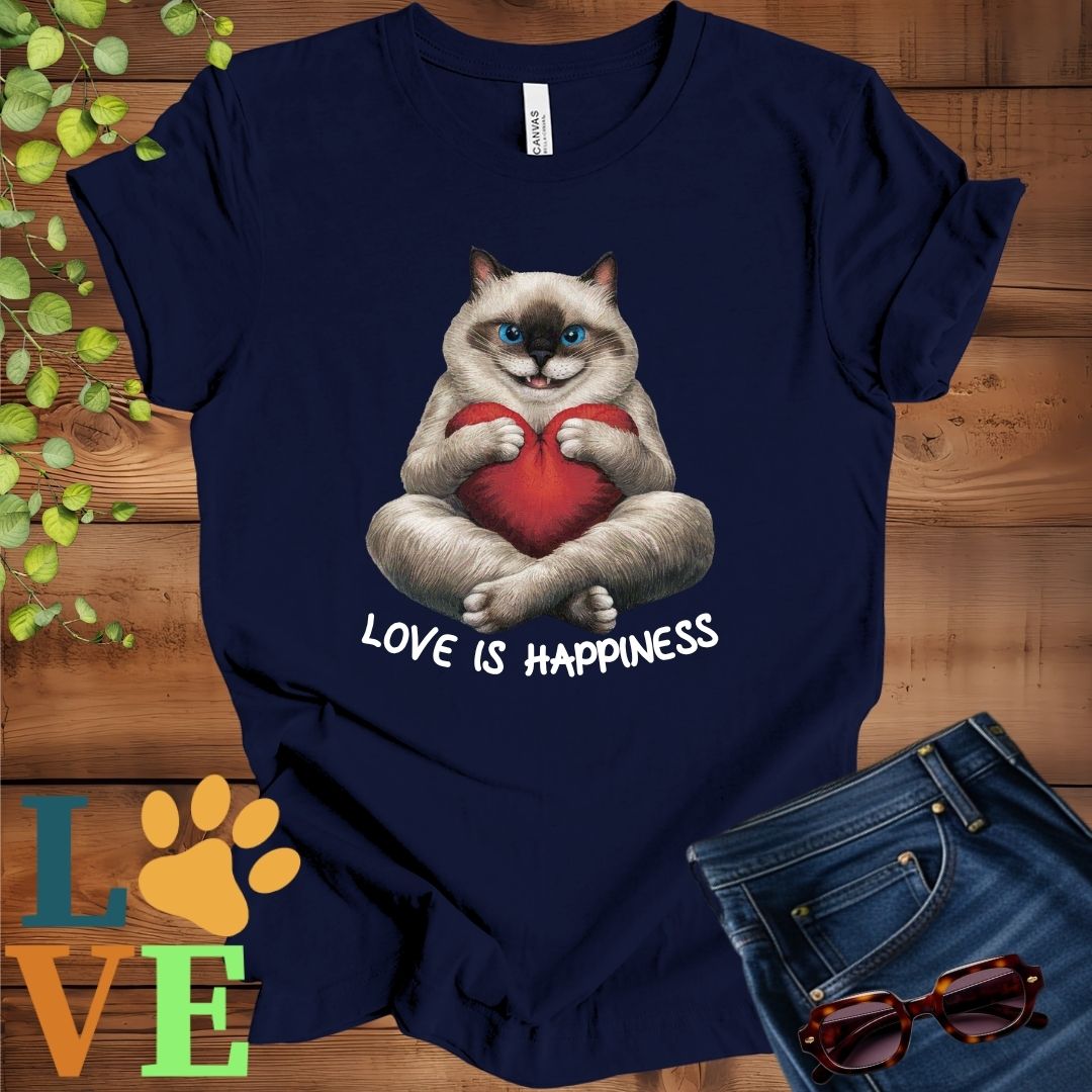 Siamese Love Is Happiness Tee