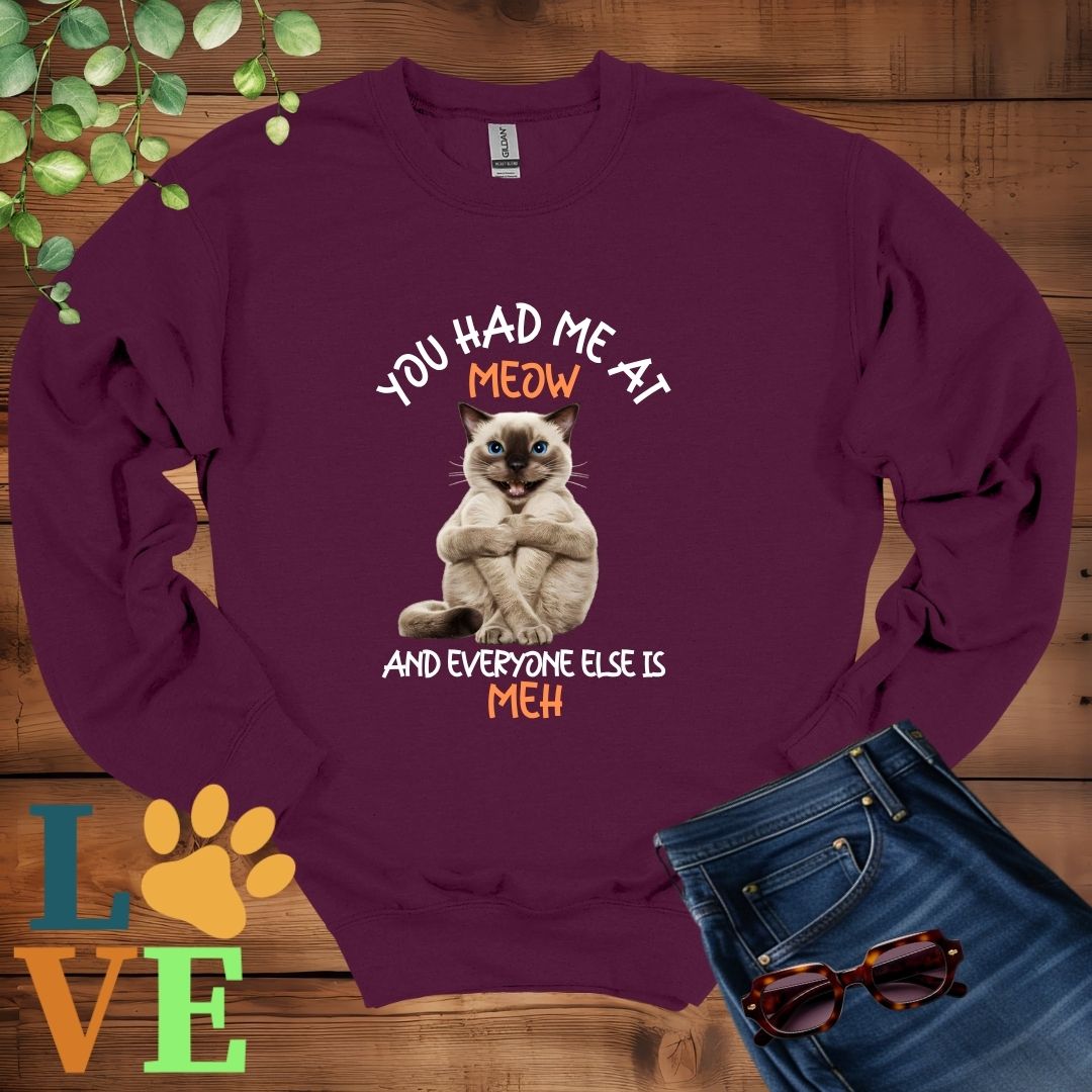 Siamese Meow Sweatshirt