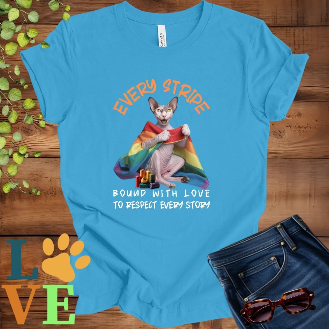Sphynx LGBTQ+ Flag Tee