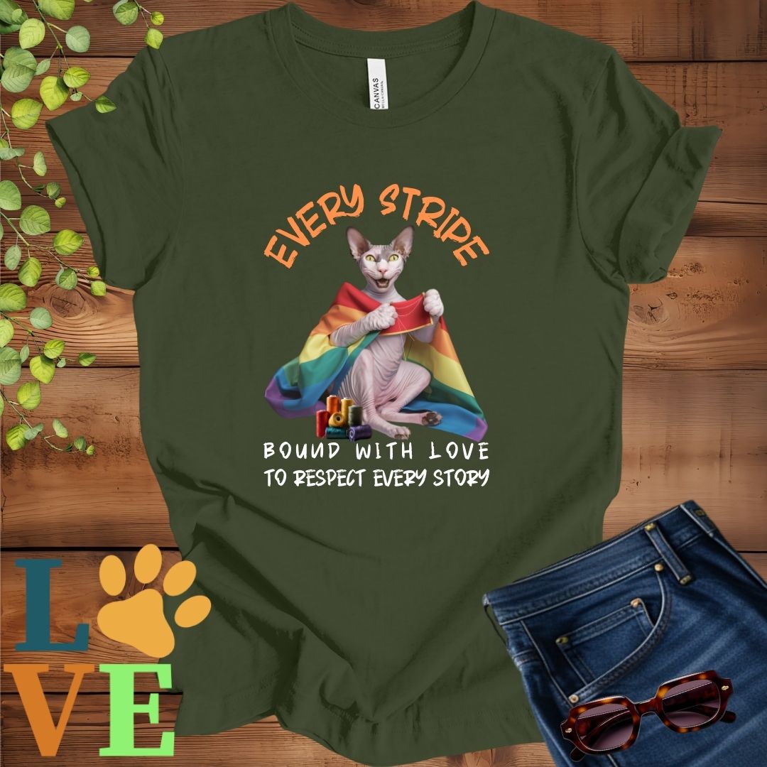 Sphynx LGBTQ+ Flag Tee