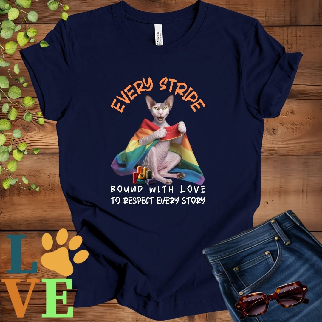 Sphynx LGBTQ+ Flag Tee