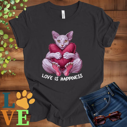 Sphynx Love Is Happiness Tee