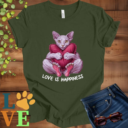 Sphynx Love Is Happiness Tee