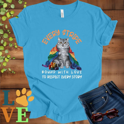Tabby Cat LGBTQ+ Flag Tee