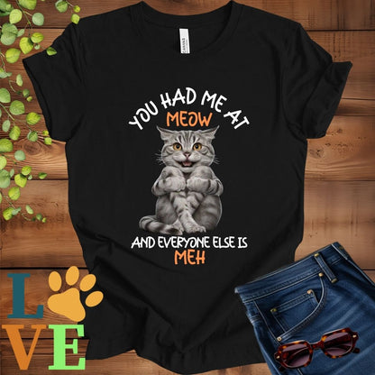 Tabby Cat Meow Tee