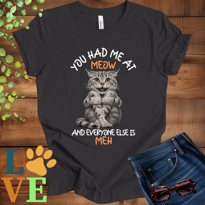 Tabby Cat Meow Tee
