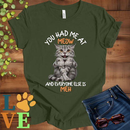 Tabby Cat Meow Tee